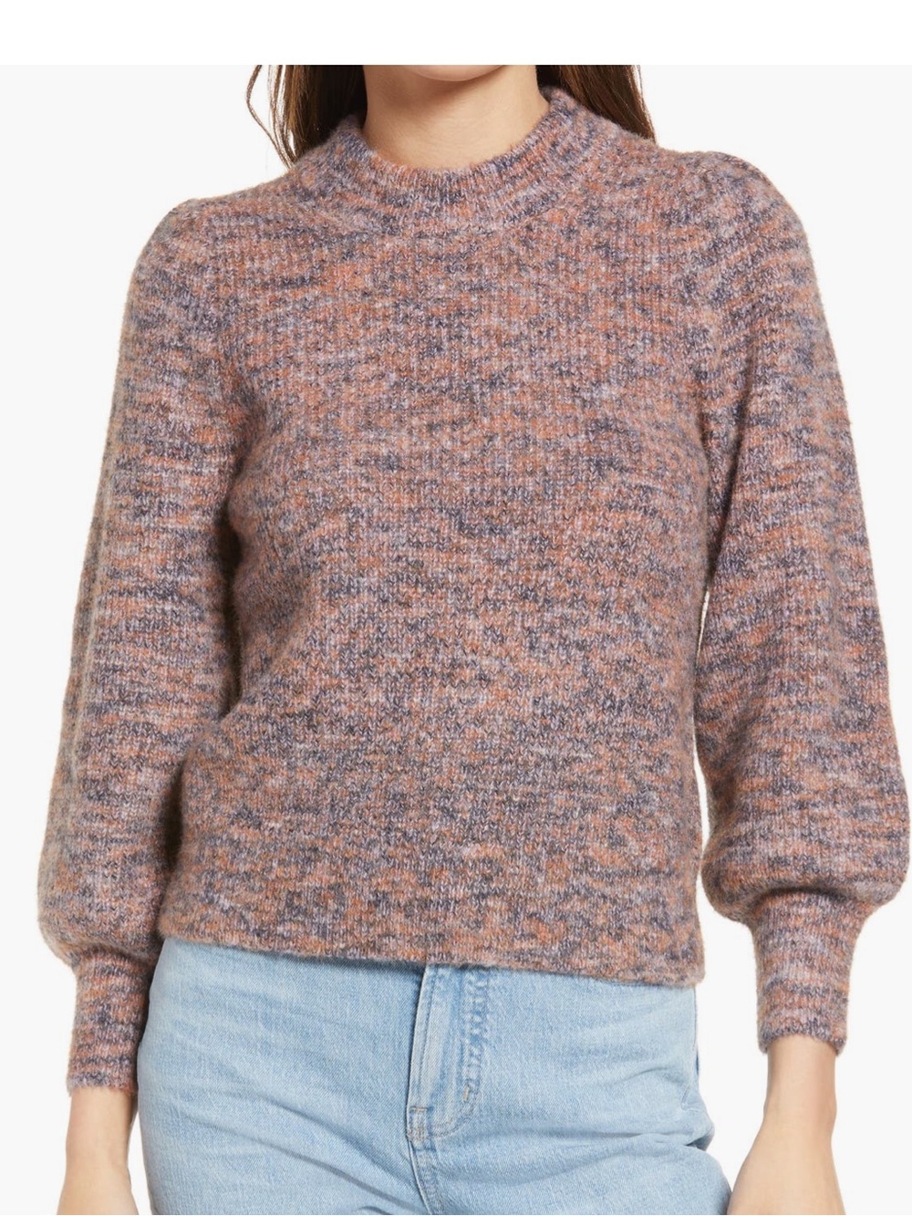 Madewell SPACEDYE NICOLE PUFF
SLEEVE PU